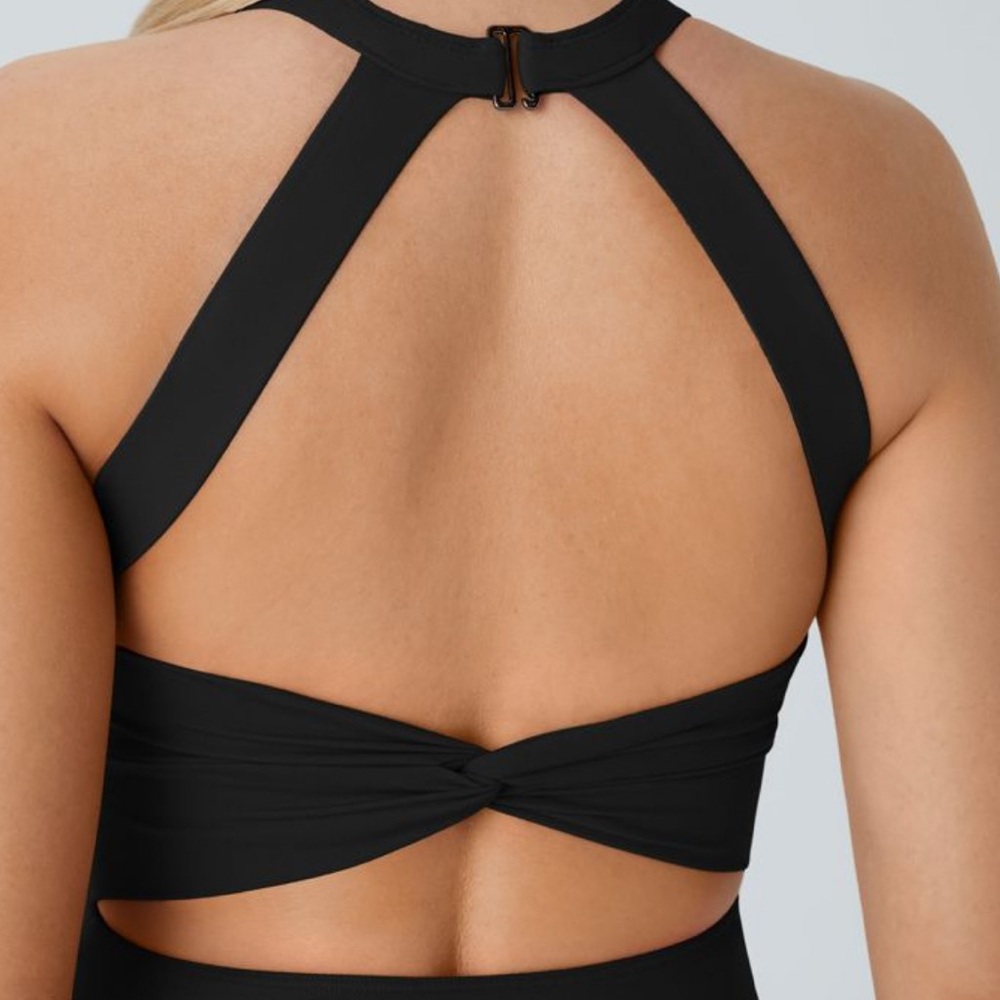 NWOT Halara XL Blackless twisted Active dress XL built in shorts w pockets - Picture 7 of 13